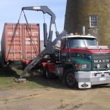 Callington Mill restoration - arrival of internal workings from the United Kingdom