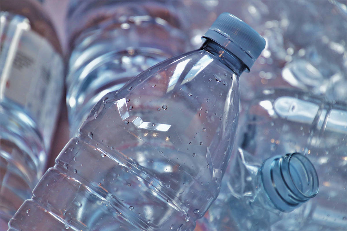 News - Plastic bottles for recycling.