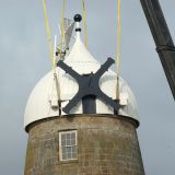Callington Mill restoration - new cap in position