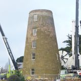 Callington Mill restoration - mill prior to new cap being placed