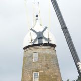 Callington Mill restoration - placing new cap